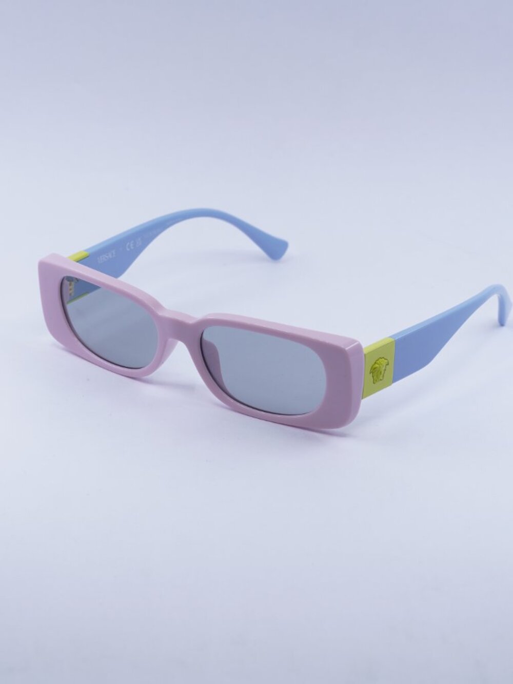 Versace Kids VK4003U 5440CV Sunglasses Pink Rectangle Frame, Grey Lenses